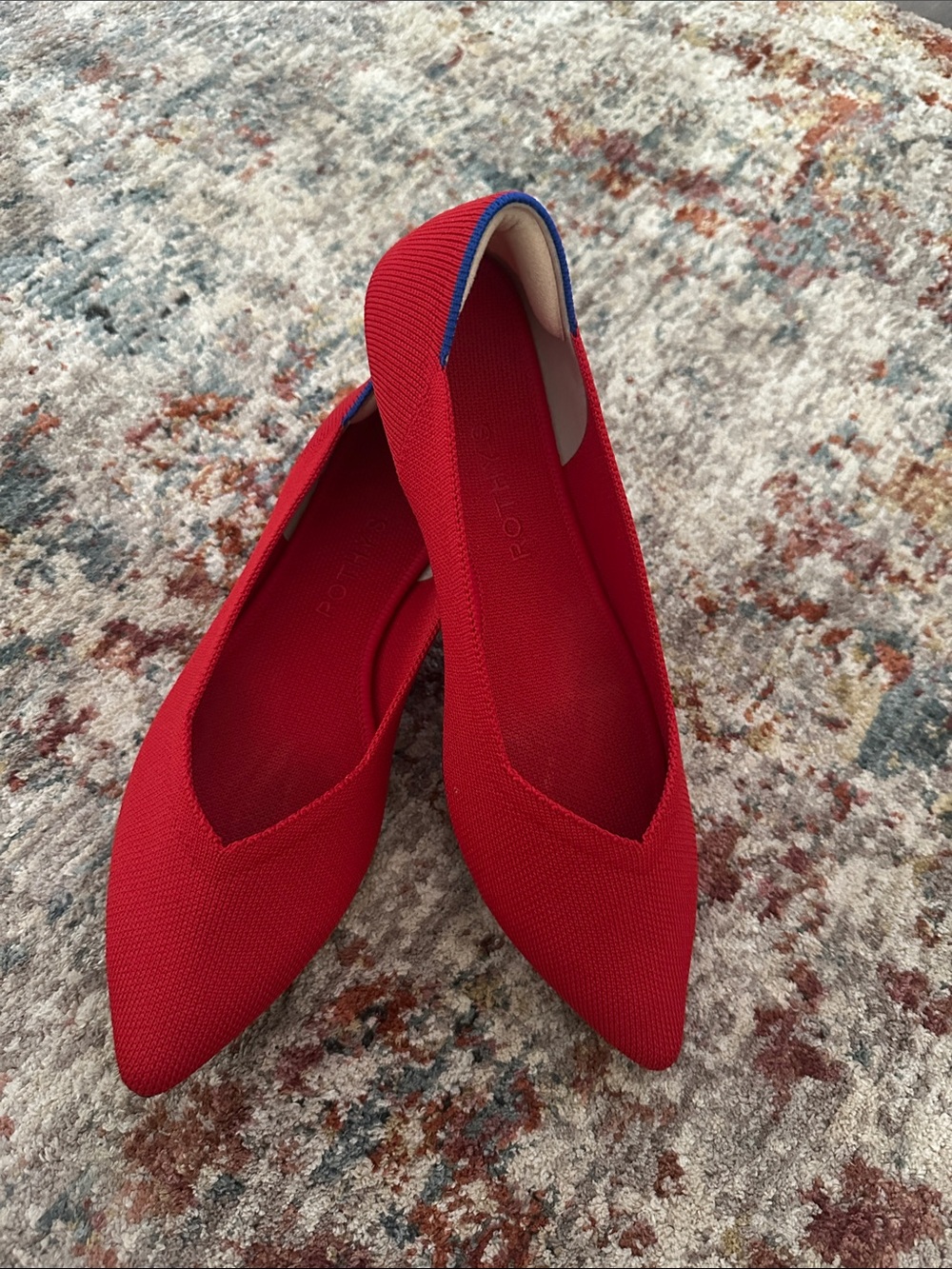 Rothy’s Red Pointed-Toe Women’s Flats